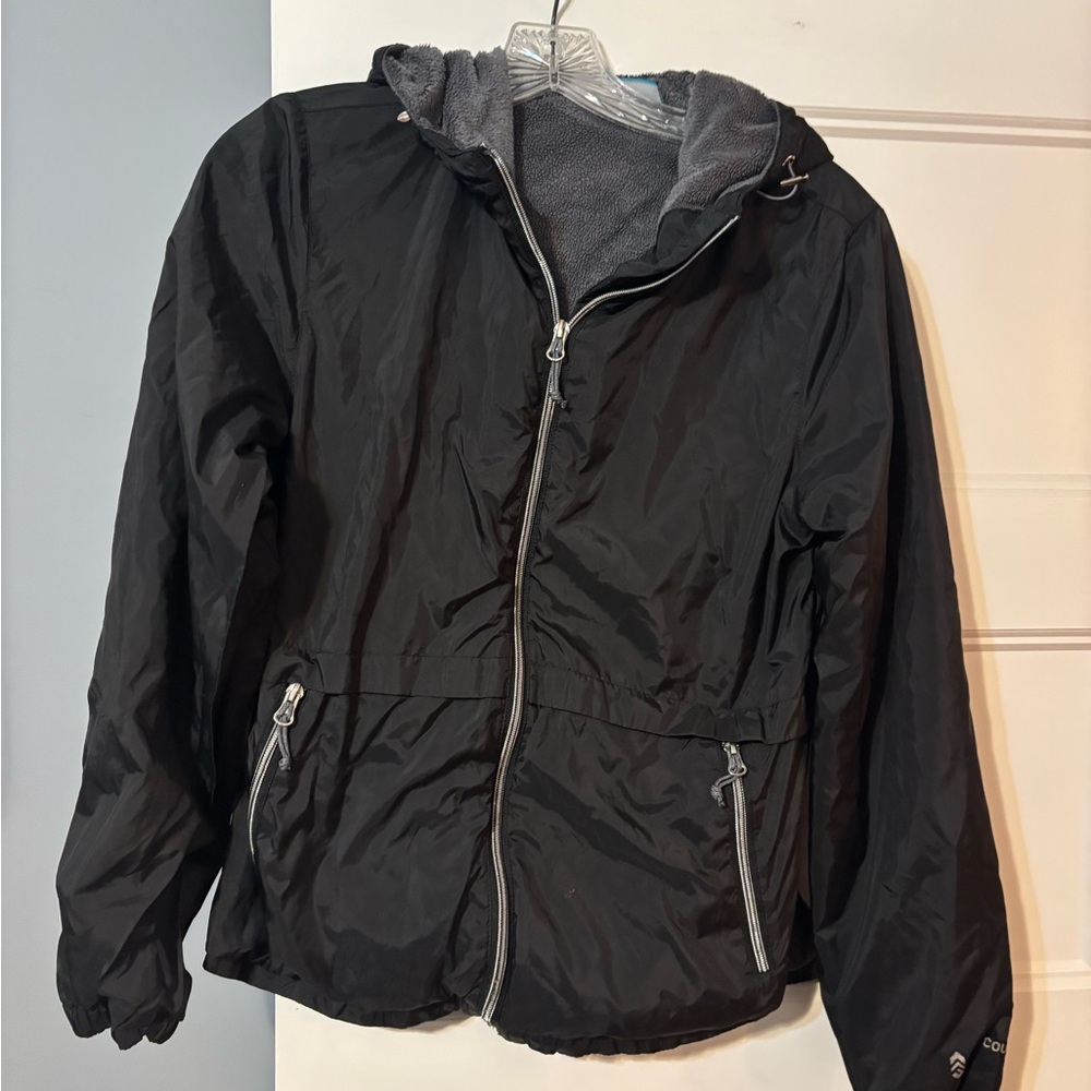 Free Country Black and Gray Utility Jacket with Hood
